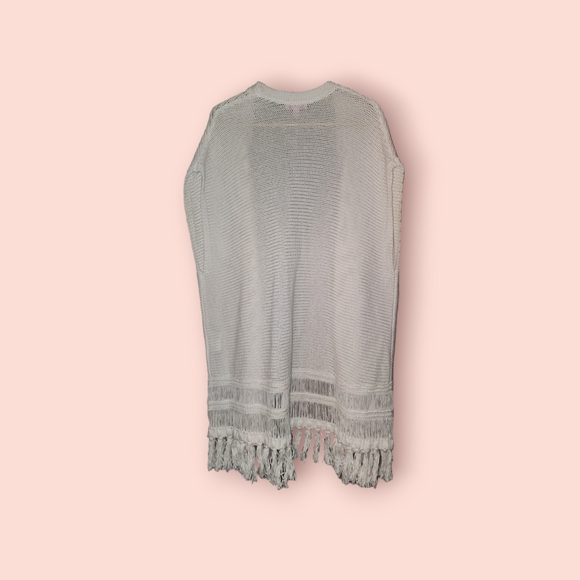 Lilly Pulitzer Womens Tight Knit Sleeveless Cardigan Casual Coastal Layering S/M - Picture 3 of 3